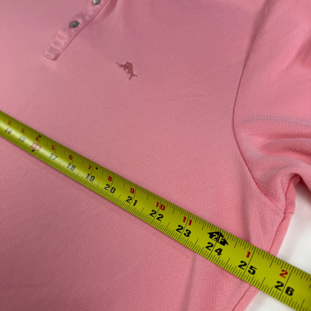 Tommy Bahama Polo Shirt Mens XL Pink IslandZone Short Sleeve ST225157 Men Good - Picture 4 of 9